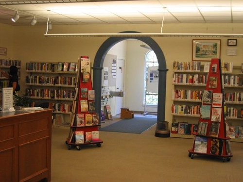 inside library